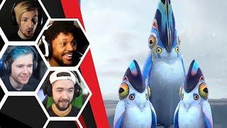 Let's Players Reaction To The Pengwings And Penglings | Subnautica: Below Zero
