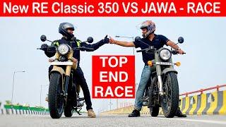 2021 New Classic 350 VS Jawa Drag Race  TOP END  Aayush ssm