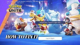 How to Fix Pokemon Unite Network error