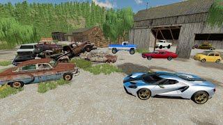 Buying Abandoned Junkyard full of rare racecars | Farming Simulator 22