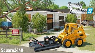 Renovating An Abandoned House! Ep.1! (Yard Cleanup & Demo) | FS22 House Flipper