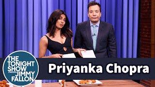 Priyanka Chopra and Jimmy Have a Wing-Eating Contest