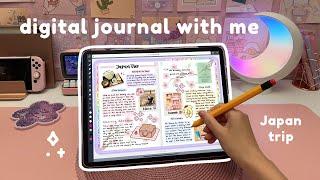 Digital journal with me on iPad Pro ️ digital planner | travel journal 