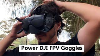 How To Power the DJI FPV Drone Goggles