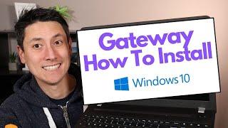 How To Install Windows 10 Onto Gateway Computer - Free & Easy !!