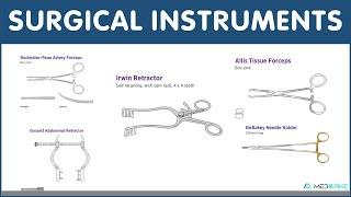 100 Commonly Used Surgical Instruments and their names and uses #surgery #surgicalinstruments