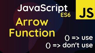 JavaScript ES6 Arrow Functions Tutorial | JavaScript ES6 Tutorial