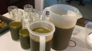 Cold Press Juicing - Pouring and Storing the Juice