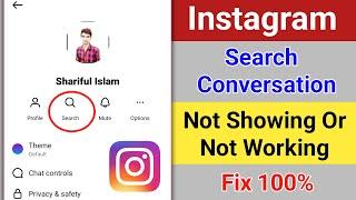 How to Fix Instagram Search Conversation Not Showing Not Working Problem 2024