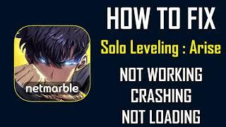 How To Fix Solo Leveling Arise App Not Working, Crashing, Keep Stopping Or Stuck On Loading Screen
