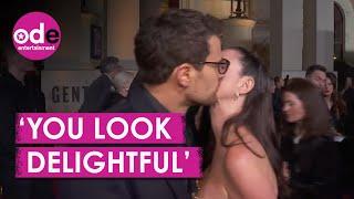 Theo James Interview Interrupted by Kiss from Kaya Scodelario