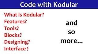 What is Kodular, Features, Tools and many more... | Code with Kodular  Divyanshu Classes