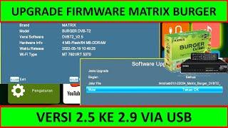 UPGRADE FIRMWARE STB DVB T2 MATRIX APPLE BURGER V2.5 KE V2.9