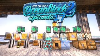 FTB OceanBlock 2 - Some Tempered Glass Jar Automation Ep.17 Feed the Beast Minecraft