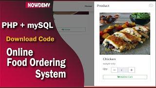 Online food ordering system in php| Food order website |free source code | Restaurant Website in php