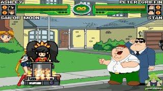 M.U.G.E.N. Battles | Ashley/Sailor Moon vs Peter Griffin/Stan Smith