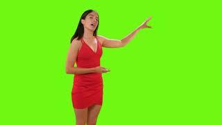 Beautiful Girl Green Screen Effect || Female Green screen video