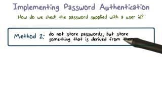 Implementing Password Authentication