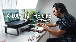 A ~ realistic ~ day in the life of an illustrator