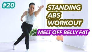 Low Impact Standing AB Workout To Burn Lower Belly Fat  21 Day Flat Ab Challenge #20