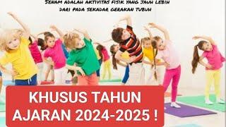 SENAM UNTUK ANAK SD TERBARU || AJARAN 2024-2025