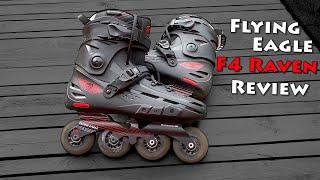 Flying Eagle F4 Raven detailed Review.  Inline skating, rollerblading