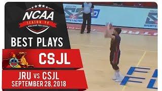 NCAA 94 MB: Bong Quinto drills DEEP three from the FIlOil logo! | CSJL | Best Plays