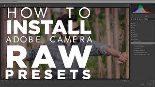 How to Install Camera RAW Presets| Photoshop Tutorial