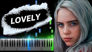 Billie Eilish, Khalid - lovely Piano Tutorial