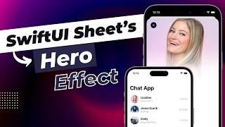 SwiftUI Sheet Matched Geometry Effect - Hero Animation - Custom Matched Geometry - iOS 17 - Xcode 15