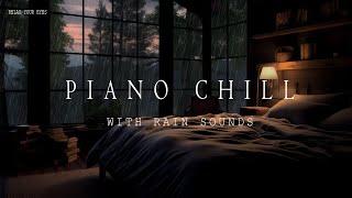 Relaxing Forest Rain and Piano Harmony: Deep Sleep and Relaxation  Stress-Free Nights ️