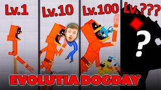 EVOLUTIA DOGDAY LVL 1 VS LVL 10 VS LVL 100 VS LVL ??? DRACULASS ESTE MANCAT DE DOGDAY DEMONIC EPIC!