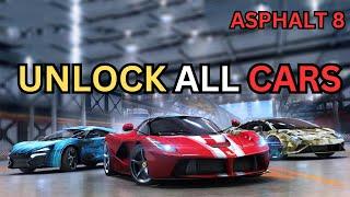 Unlock all Cars in Asphalt 8 for Free - 2024