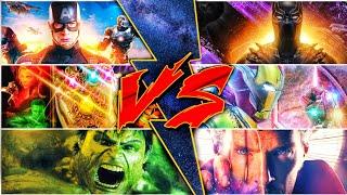 Captain America vs Black panther, Infinity Gauntlet vs Nano Gauntlet Sunday with SUPERBATTLE Part 2