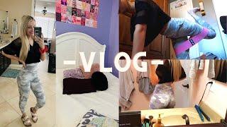 VLOG: booty workout, cleaning, grwm+more