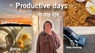 Productive days ౨ৎ˚ | muslimah | Breakfast, Cleaning, Baking and Beyond