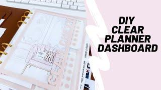 DIY CLEAR PLANNER DASHBOARD