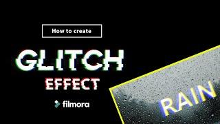 Create GLITCH TEXT EFFECT  in filmora 9 tutorial