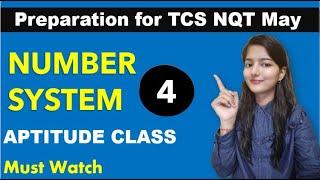 Preparation for TCS NQT May |APTITUDE CLASS 4 | Questions based on Remainder theorem | Number System