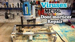Repairing a Virutex MC16L door morticier. dismantling, changing bearings and rebuilding.