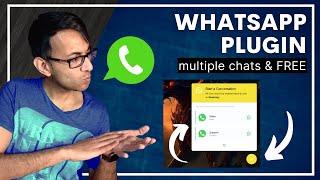 How to add Multiple WhatsApp Chat to Wordpress for Free - WP Chat App - Free Plugin 2023 #whatsapp