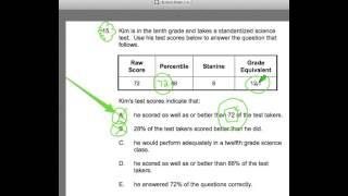 CBEST MATH #15 ~ Percentiles ~ GOHmath.com