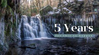 I've Waited 5 Years to Photograph This Again ! Goitstock Waterfall Surrounded With Icicles