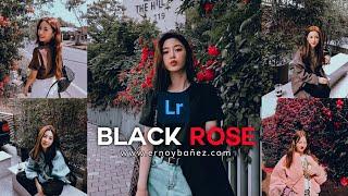 Black Rose - Black Tone Lightroom Mobile Preset Free Dng | Moody Dark Preset