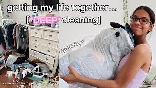 getting my life together [cleaning  + laundry ] | Gabriella Genao