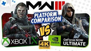 Modern Warfare 3 4K Comparison | XBOX Series X vs GeForce Now ULTIMATE