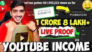 Youtube से कमाया 1 करोड़ से ज्यादा पैसा With Proof  Youtube Earning Revealed  Power Of Youtube