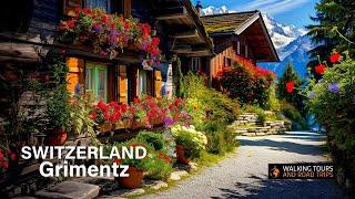 Grimentz SWITZERLAND  Swiss Village Tour ️ Most Beautiful Villages in Switzerland  4k video walk