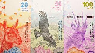 #19 Банкноты Аргентины 2017-2018 / Banknotes of #Argentina #peso #BanknoTime #обзор #review