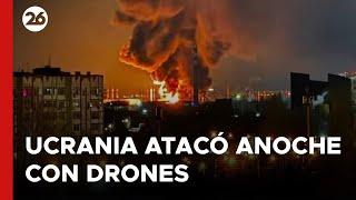 Ucrania atacó con drones y un misil un depósito ruso de municiones en Rostov